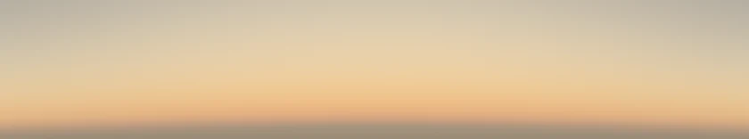 The same view without ozone: a gold band on the horizon under a beige sky.